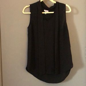 Susina Sleevless Tie Neck Top - Work Blouse